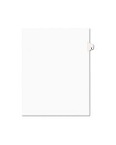 AVE01405 PREPRINTED LEGAL EXHIBIT SIDE TAB INDEX DIVIDERS, AVERY STYLE, 26-TAB, E, 11 X 8.5, WHITE, 25/PACK