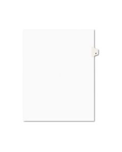 AVE01406 PREPRINTED LEGAL EXHIBIT SIDE TAB INDEX DIVIDERS, AVERY STYLE, 26-TAB, F, 11 X 8.5, WHITE, 25/PACK