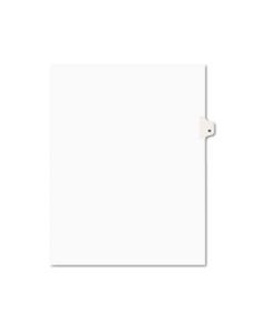 AVE01408 PREPRINTED LEGAL EXHIBIT SIDE TAB INDEX DIVIDERS, AVERY STYLE, 26-TAB, H, 11 X 8.5, WHITE, 25/PACK