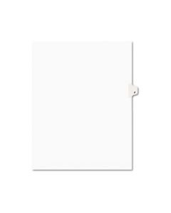 AVE01410 PREPRINTED LEGAL EXHIBIT SIDE TAB INDEX DIVIDERS, AVERY STYLE, 26-TAB, J, 11 X 8.5, WHITE, 25/PACK