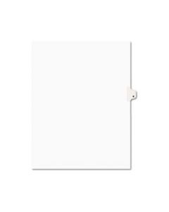 AVE01411 PREPRINTED LEGAL EXHIBIT SIDE TAB INDEX DIVIDERS, AVERY STYLE, 26-TAB, K, 11 X 8.5, WHITE, 25/PACK
