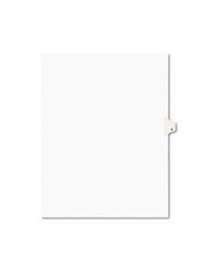AVE01412 PREPRINTED LEGAL EXHIBIT SIDE TAB INDEX DIVIDERS, AVERY STYLE, 26-TAB, L, 11 X 8.5, WHITE, 25/PACK