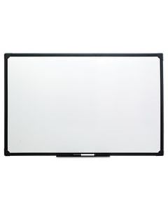 UNV43629 DRY ERASE BOARD, MELAMINE, 48 X 36, BLACK FRAME