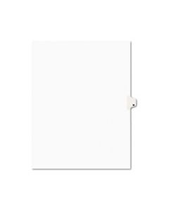 AVE01413 PREPRINTED LEGAL EXHIBIT SIDE TAB INDEX DIVIDERS, AVERY STYLE, 26-TAB, M, 11 X 8.5, WHITE, 25/PACK