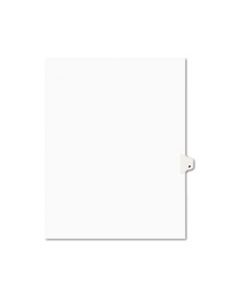 AVE01416 PREPRINTED LEGAL EXHIBIT SIDE TAB INDEX DIVIDERS, AVERY STYLE, 26-TAB, P, 11 X 8.5, WHITE, 25/PACK