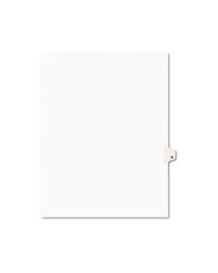 AVE01417 PREPRINTED LEGAL EXHIBIT SIDE TAB INDEX DIVIDERS, AVERY STYLE, 26-TAB, Q, 11 X 8.5, WHITE, 25/PACK