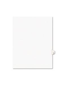 AVE01419 PREPRINTED LEGAL EXHIBIT SIDE TAB INDEX DIVIDERS, AVERY STYLE, 26-TAB, S, 11 X 8.5, WHITE, 25/PACK