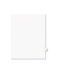 AVE01422 PREPRINTED LEGAL EXHIBIT SIDE TAB INDEX DIVIDERS, AVERY STYLE, 26-TAB, V, 11 X 8.5, WHITE, 25/PACK