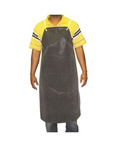 ANRAR100 HYCAR BIB APRON WITH CLOTH BACKING, 24 IN. X 36 IN., BLACK, ONE SIZE FITS ALL