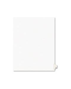 AVE01426 PREPRINTED LEGAL EXHIBIT SIDE TAB INDEX DIVIDERS, AVERY STYLE, 26-TAB, Z, 11 X 8.5, WHITE, 25/PACK