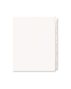 AVE01700 PREPRINTED LEGAL EXHIBIT SIDE TAB INDEX DIVIDERS, ALLSTATE STYLE, 26-TAB, A TO Z, 11 X 8.5, WHITE, 1 SET