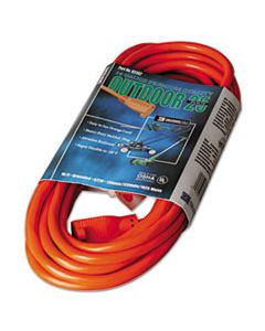 COC02307 VINYL OUTDOOR EXTENSION CORD, 25FT, 13 AMP, ORANGE