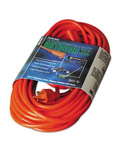 COC02308 VINYL OUTDOOR EXTENSION CORD, 50FT, 13 AMP, ORANGE