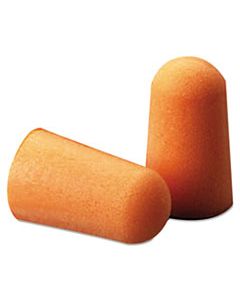 MMM1100 FOAM SINGLE-USE EARPLUGS, CORDLESS, 29NRR, ORANGE, 200 PAIRS