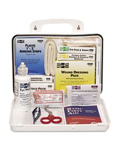 PKT6430 ANSI PLUS #25 WEATHERPROOF FIRST AID KIT, 143-PIECES, PLASTIC CASE