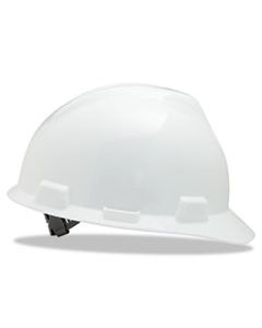 MSA463942 V-GARD HARD HATS, STAZ-ON PIN-LOCK SUSPENSION, SIZE 6 1/2 - 8, WHITE