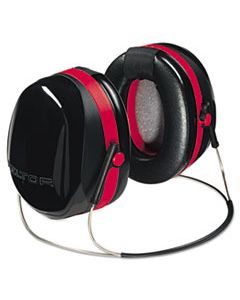 MMMH10B E A R PELTOR OPTIME 105 BEHIND-THE-HEAD EARMUFFS, 29NRR, RED/BLACK