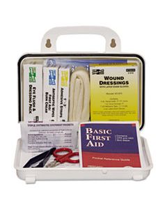 PKT6410 ANSI PLUS #10 WEATHERPROOF FIRST AID KIT, 76-PIECES, PLASTIC CASE