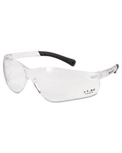 CRWBKH15 BEARKAT MAGNIFIER SAFETY GLASSES, CLEAR FRAME, CLEAR LENS