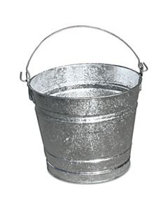 MNL10QT GALVANIZED PAIL, 10QT, STEEL, 12/BOX