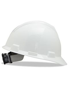 MSA477482 V-GARD HARD HATS W/RATCHET SUSPENSION, LARGE SIZE 7 1/2 - 8 1/2, WHITE