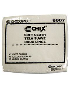 CHI8007 SOFT CLOTHS, 13 X 15, WHITE, 1200/CARTON