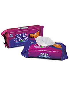 RPPRPBWUR80 BABY WIPES REFILL PACK, WHITE, 80/PACK, 12 PACKS/CARTON