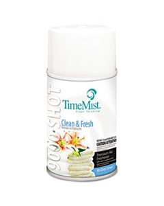 TMS1042637 9000 SHOT METERED AIR FRESHENER REFILL, CLEAN N' FRESH, 7.5 OZ AEROSOL, 4/CARTON