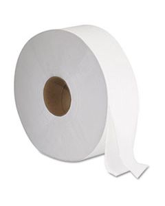 GEN1513 JRT JUMBO BATH TISSUE, SEPTIC SAFE, 2-PLY, WHITE, 12" DIAMETER, 1,378 FT LENGTH, 6/CARTON