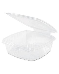 GNPAD48 CLEAR HINGED DELI CONTAINER, PLASTIC, 48 OZ, 8 X 8-1/2 X 2-1/2, 100/BG, 2 BG/CT