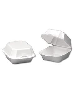 GNP22500 FOAM SANDWICH CONTAINER, LARGE, 1-COMP, 5 5/8 X 5 3/4 X 3 1/4, WHITE, 500/CARTON