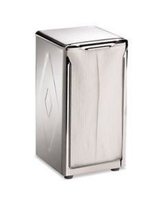 SJMH900X TABLETOP NAPKIN DISPENSER, TALL FOLD, 3 3/4 X 4 X 7 1/2, CAPACITY: 150, CHROME