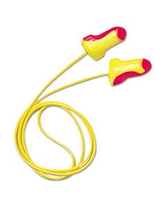 HOWLL30 LL-30 LASER LITE SINGLE-USE EARPLUGS, CORDED, 32NRR, MAGENTA/YELLOW, 100 PAIRS