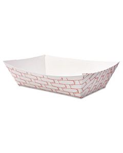 BWK30LAG200 PAPER FOOD BASKETS, 2LB CAPACITY, RED/WHITE, 1000/CARTON