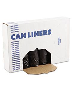 BWK4347H LOW-DENSITY WASTE CAN LINERS, 56 GAL, 0.6 MIL, 43" X 47", BLACK, 100/CARTON