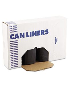 BWK385817BLK HIGH-DENSITY CAN LINERS, 60 GAL, 14 MICRONS, 38" X 58", BLACK, 200/CARTON