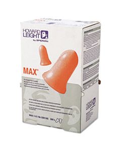 HOWMAX1D MAX-1 D SINGLE-USE EARPLUGS, CORDLESS, 33NRR, CORAL, LS 500 REFILL