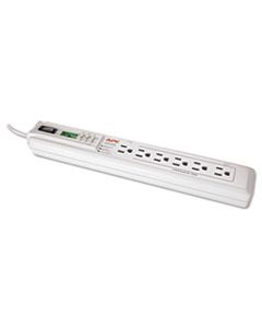 APWP6GC SURGEARREST SURGE PROTECTOR, 6 OUTLETS, 3 FT, 1020 JOULES, WHITE