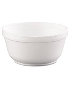 DCC12B32 INSULATED FOAM BOWLS, 12OZ, WHITE, 50/PACK, 20 PACKS/CARTON