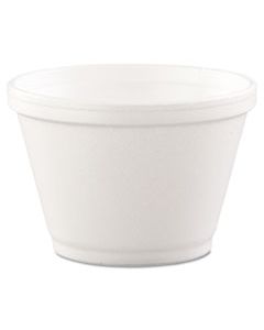 DCC6SJ12 FOAM CONTAINERS, 6OZ, WHITE, 50/BAG, 20 BAGS/CARTON