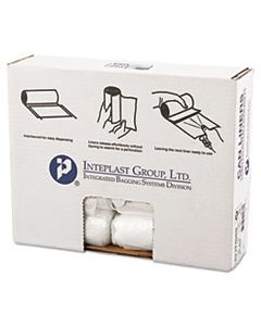 IBSS242408N HIGH-DENSITY COMMERCIAL CAN LINERS, 10 GAL, 8 MICRONS, 24" X 24", NATURAL, 1,000/CARTON