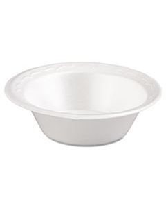 GNP80500 FOAM DINNERWARE, BOWL, 5OZ, WHITE, 125/PACK, 8 PACKS/CARTON