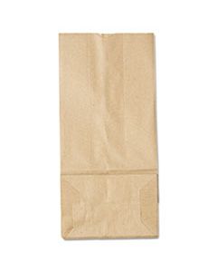 BAGGK5500 GROCERY PAPER BAGS, 35 LBS CAPACITY, #5, 5.25"W X 3.44"D X 10.94"H, KRAFT, 500 BAGS