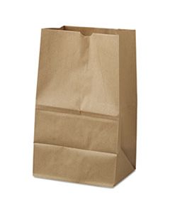 BAGGK20S500 GROCERY PAPER BAGS, 40 LBS CAPACITY, #20 SQUAT, 8.25"W X 5.94"D X 13.38"H, KRAFT, 500 BAGS