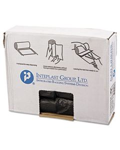 IBSS242406K HIGH-DENSITY COMMERCIAL CAN LINERS, 10 GAL, 6 MICRONS, 24" X 24", BLACK, 1,000/CARTON