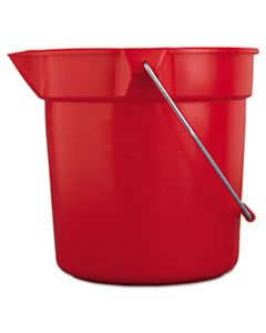 RCP2963RED BRUTE ROUND UTILITY PAIL, 10QT, RED