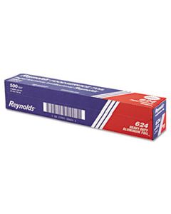 RFP624 HEAVY DUTY ALUMINUM FOIL ROLL, 18" X 500 FT, SILVER