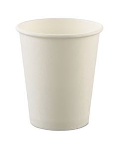 SCCU508NU UNCOATED PAPER CUPS, HOT DRINK, 8 OZ, WHITE, 1,000/CARTON