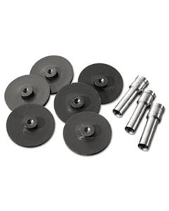 SWI74857 REPLACEMENT HEAD PUNCH SET, THREE HEADS/FIVE DISCS, 9/32 DIAMETER HOLE, GRAY