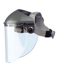 FBRF400 HIGH PERFORMANCE FACE SHIELD ASSEMBLY, 4" CROWN RATCHET, NORYL, GRAY